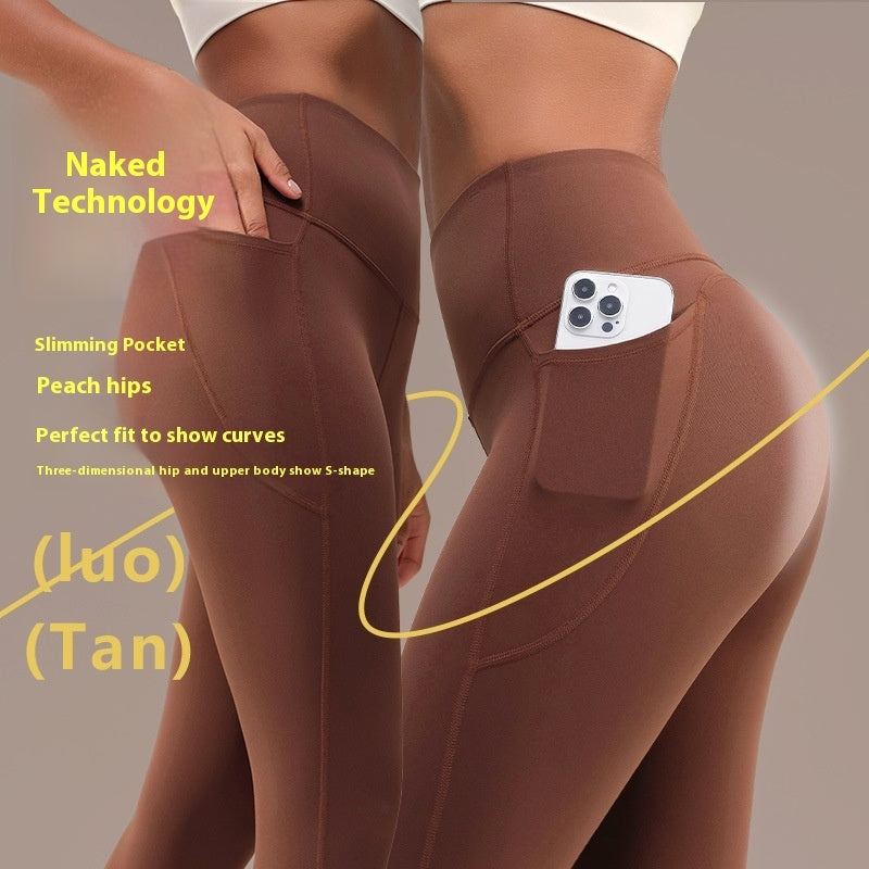 Medium Tenacity Sports High Waist Nude Feel Yoga Pants Women - Onouthati