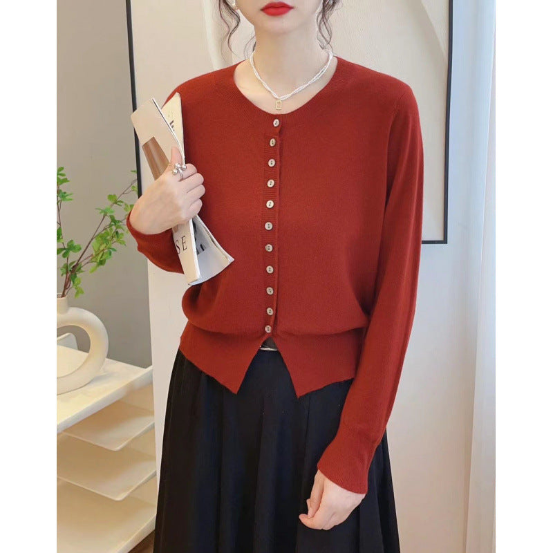 Autumn Classic Style Knitted Sweater Small Cardigan Women - Onouthati