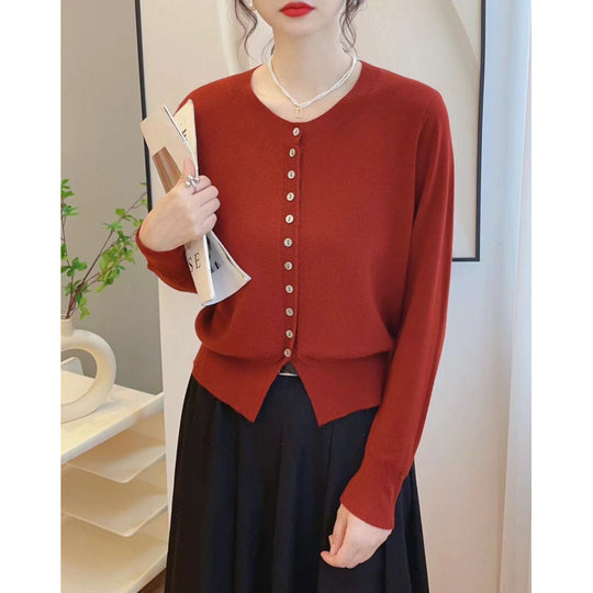 Autumn Classic Style Knitted Sweater Small Cardigan Women - Onouthati