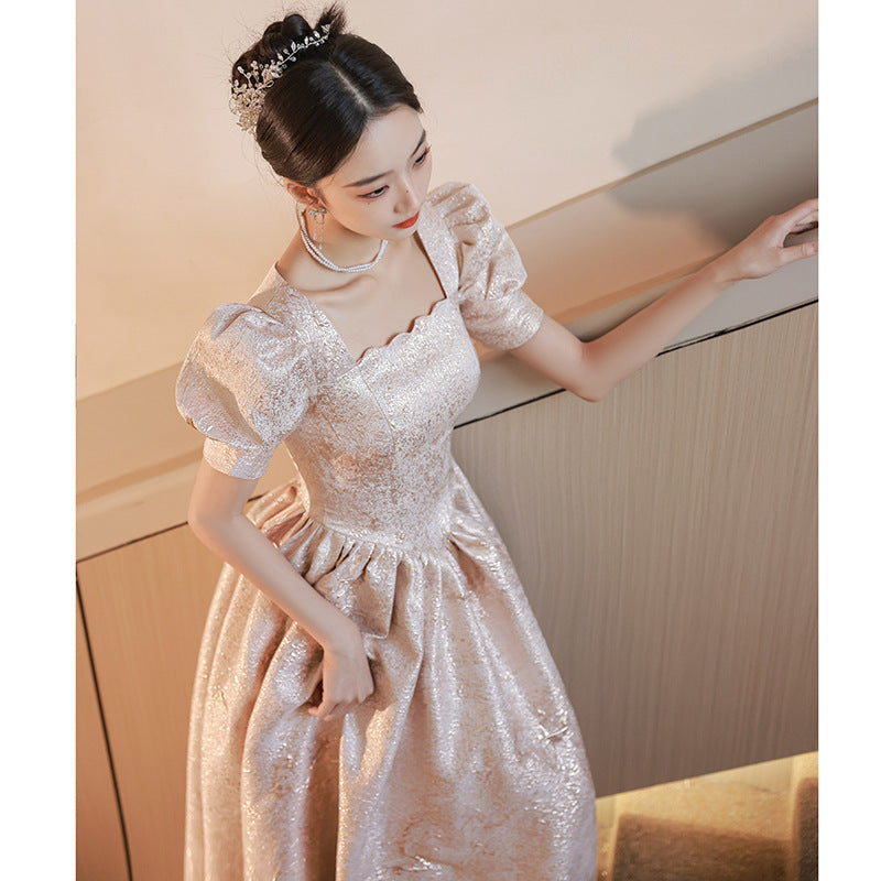 Women Evening Dresses Women Champagne - Onouthati