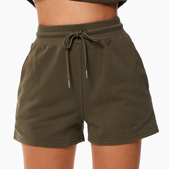 Drawstring Loose Sports Shorts For Women - Onouthati