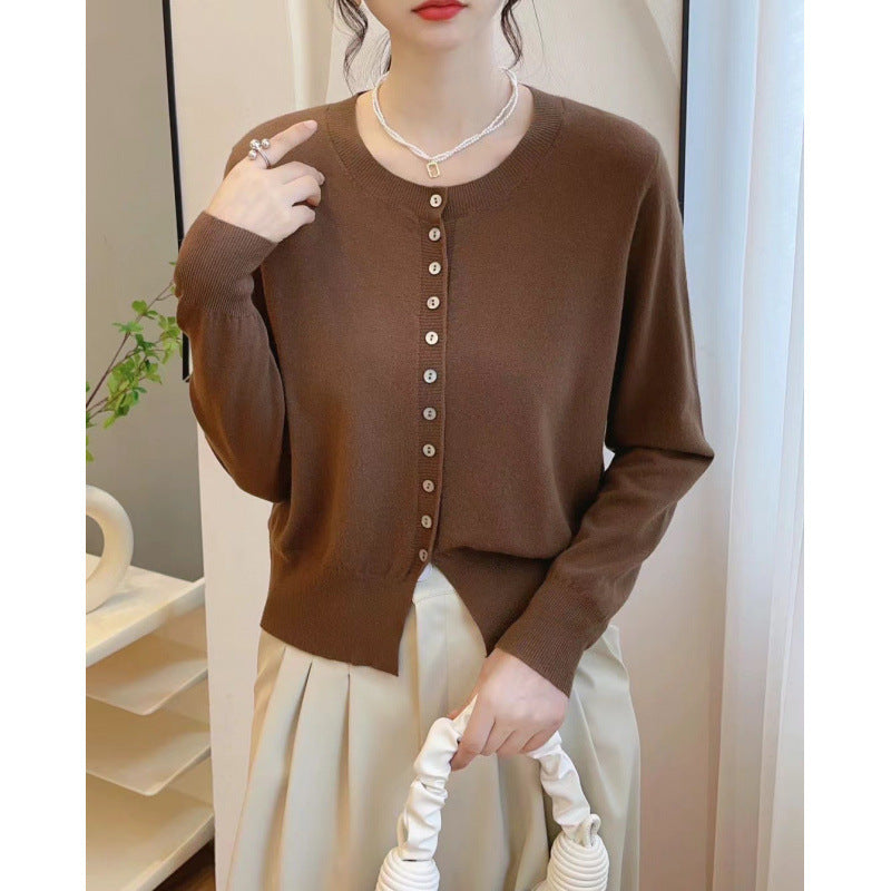 Autumn Classic Style Knitted Sweater Small Cardigan Women - Onouthati