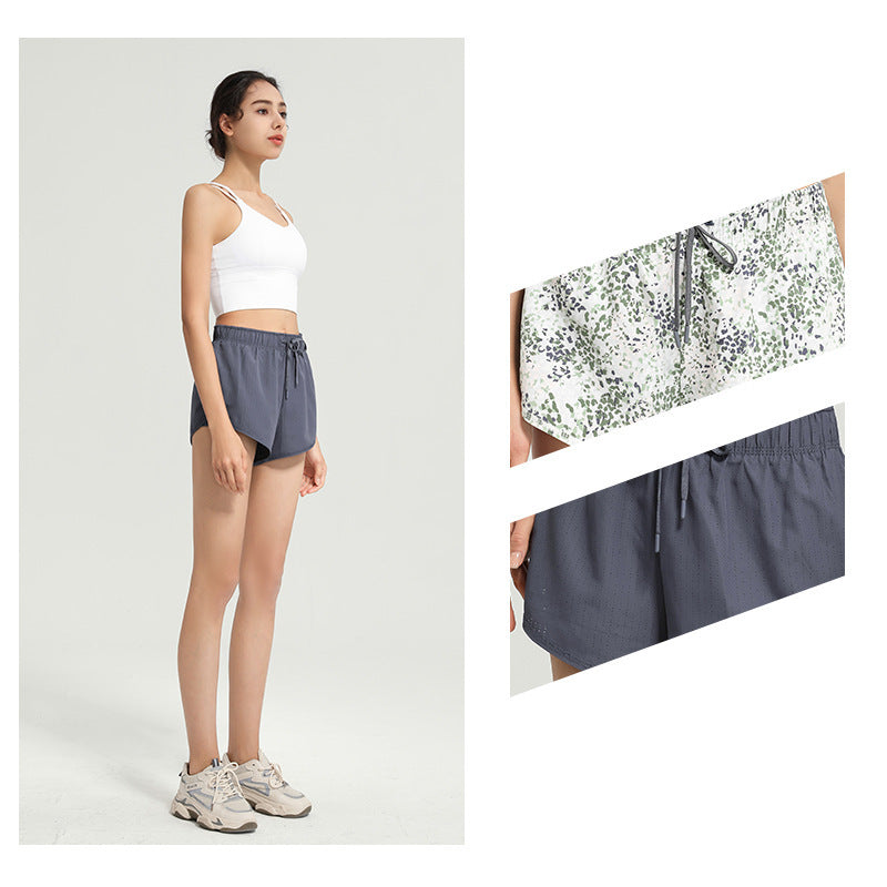 Floral Sports Shorts For Women - Onouthati