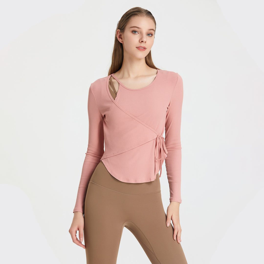 Loose Lace Breathable Sports Blouse For Women - Onouthati