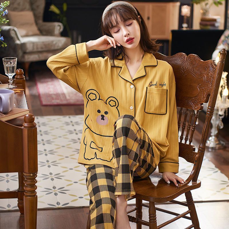 Women Autumn And Winter Cartoon Pajamas - Onouthati
