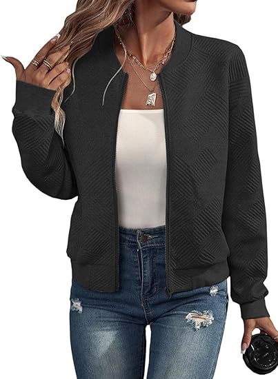 Zipper Pocket Comfort And Casual Women's Long Sleeve Jacket - Onouthati