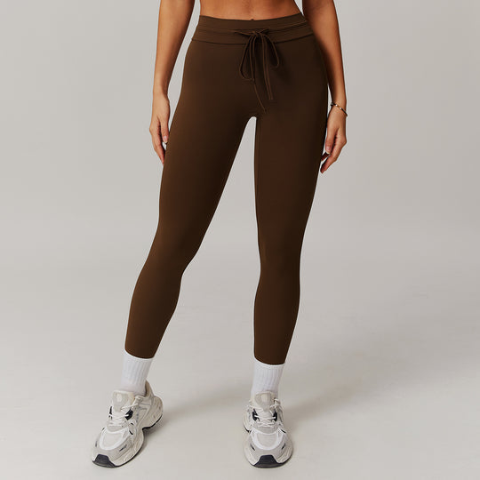 Cloud Sense High Waist Yoga Pants Belly Contracting Hip Raise Fitness Pants - Onouthati