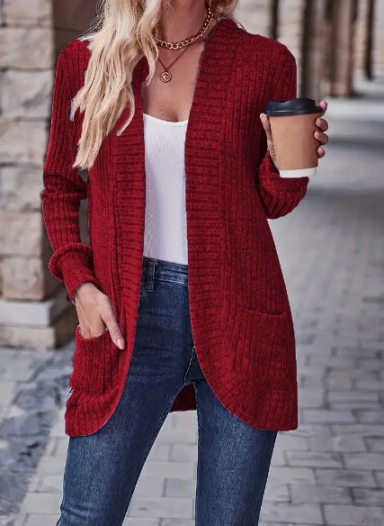 Directional Pattern Long Cardigan For Women - Onouthati