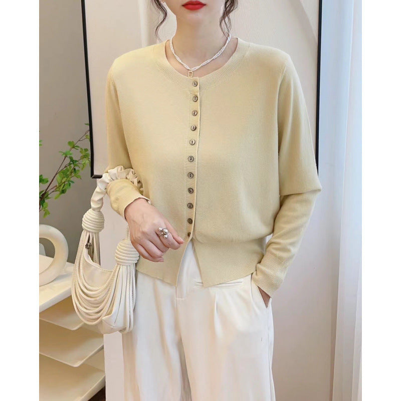Autumn Classic Style Knitted Sweater Small Cardigan Women - Onouthati