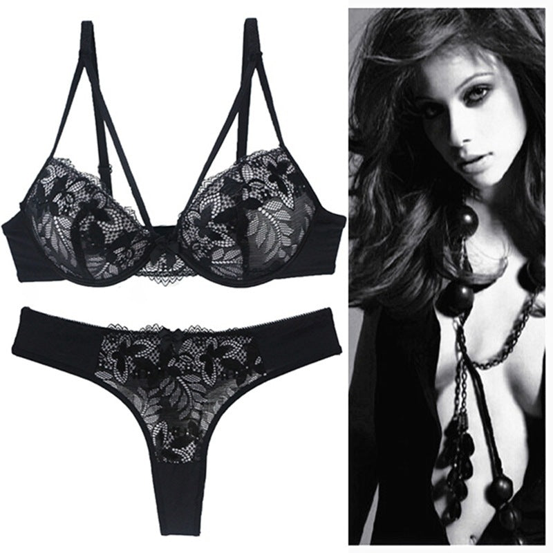 Push Up Underwear For Women Lace Bra Set - Onouthati