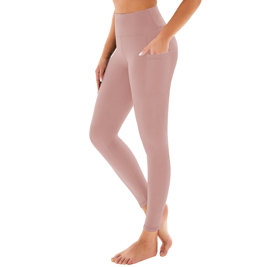 High Waist Belly Contracting Yoga Pants Soft Sports Abdominal Pants - Onouthati