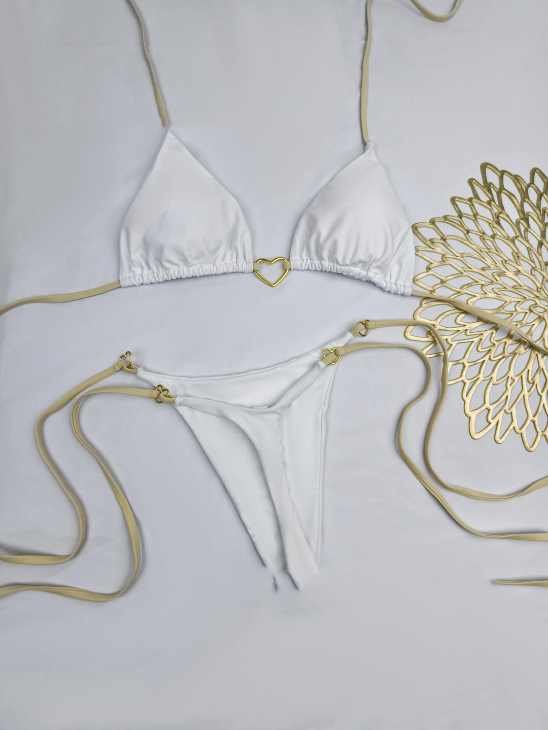 European And American Lace Up Split Swimsuit Set Women's Bikini Swimsuit - Onouthati