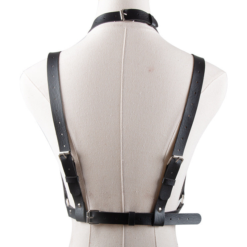 European And American Punk Style PU Bondage Corset - Onouthati