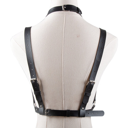European And American Punk Style PU Bondage Corset - Onouthati