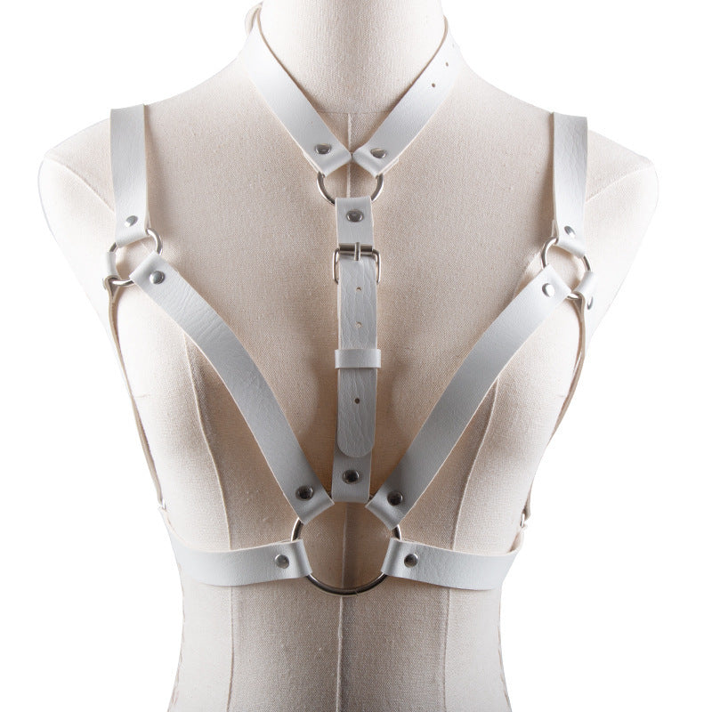 European And American Punk Style PU Bondage Corset - Onouthati