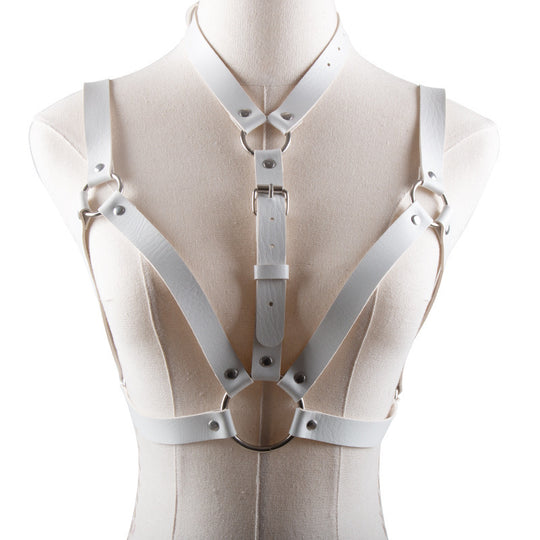 European And American Punk Style PU Bondage Corset - Onouthati