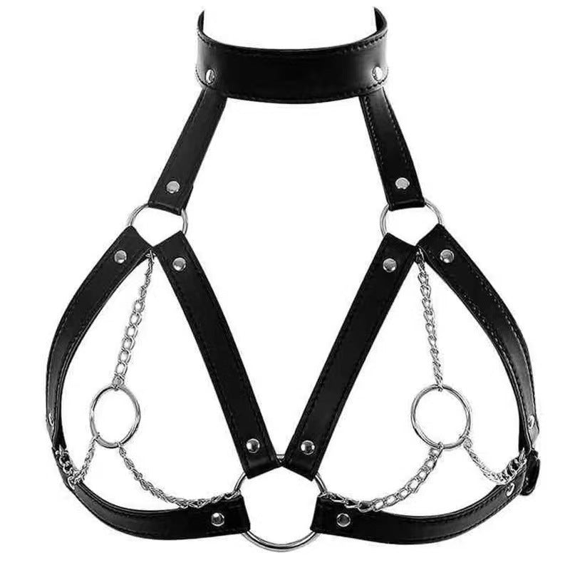 European And American Punk Style PU Bondage Corset - Onouthati
