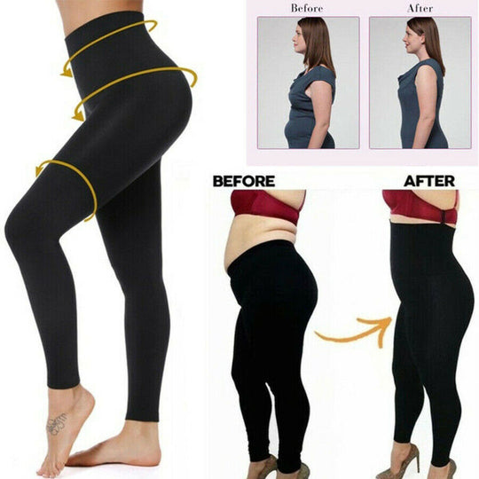 High waist plain leggings - Onouthati