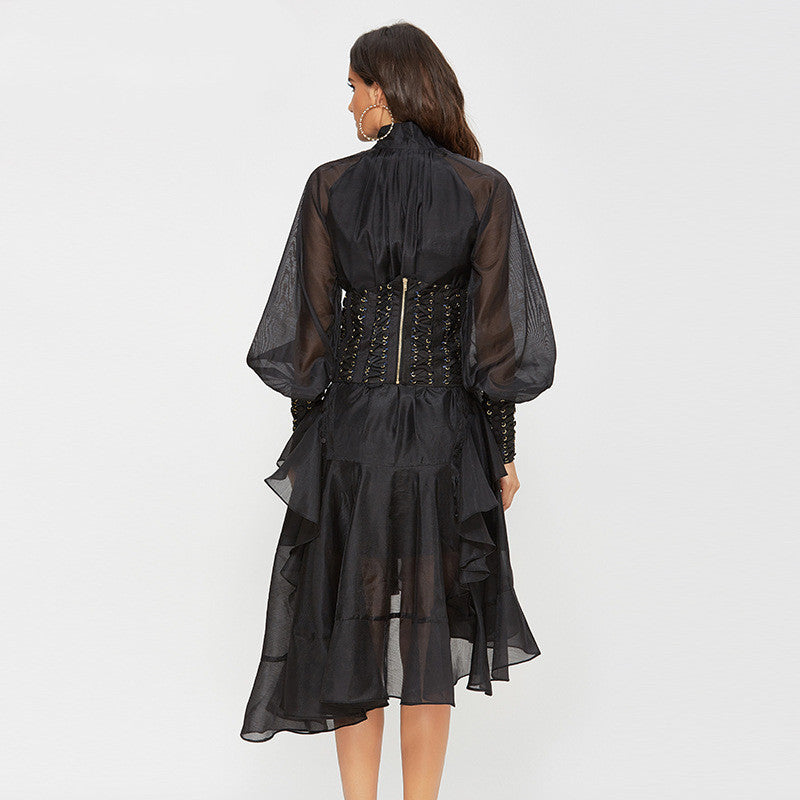 Women Flower Printed Party Dresses - Onouthati