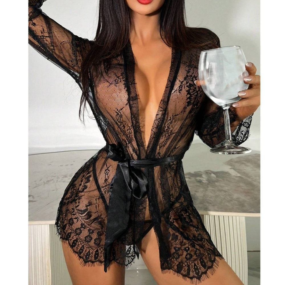 New Lace See-through Pajamas For Women - Onouthati