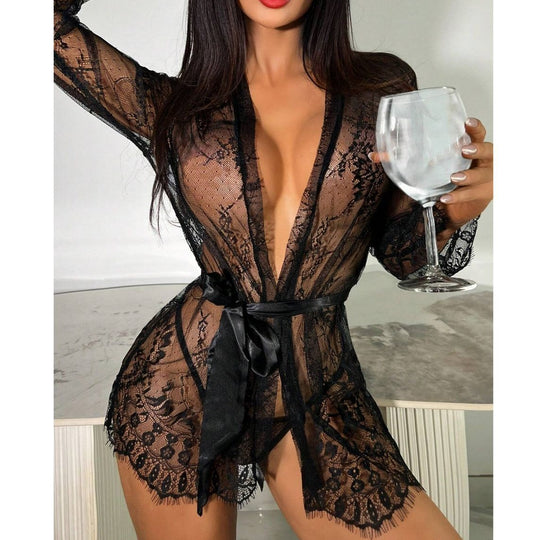 New Lace See-through Pajamas For Women - Onouthati