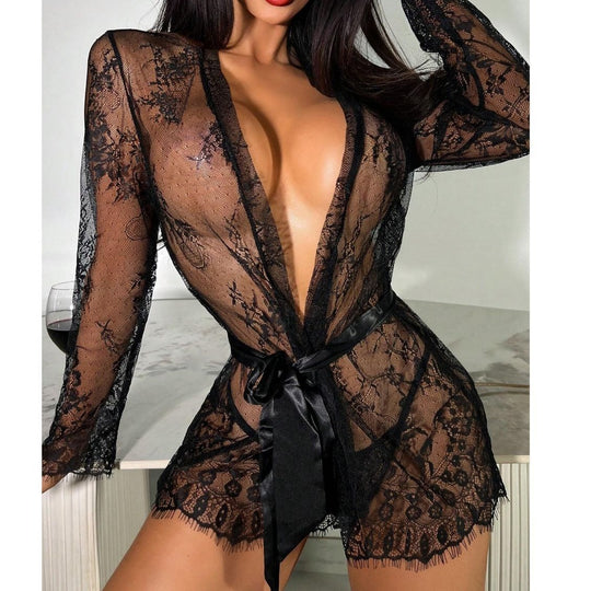 New Lace See-through Pajamas For Women - Onouthati