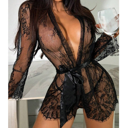 New Lace See-through Pajamas For Women - Onouthati