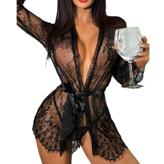 New Lace See-through Pajamas For Women - Onouthati