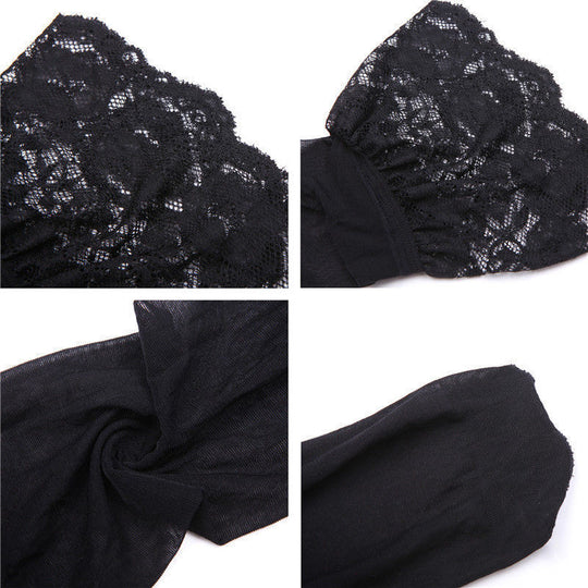 Sexy Top Gather Transparent Bra Lace Hollow Half Cup Bra - Onouthati