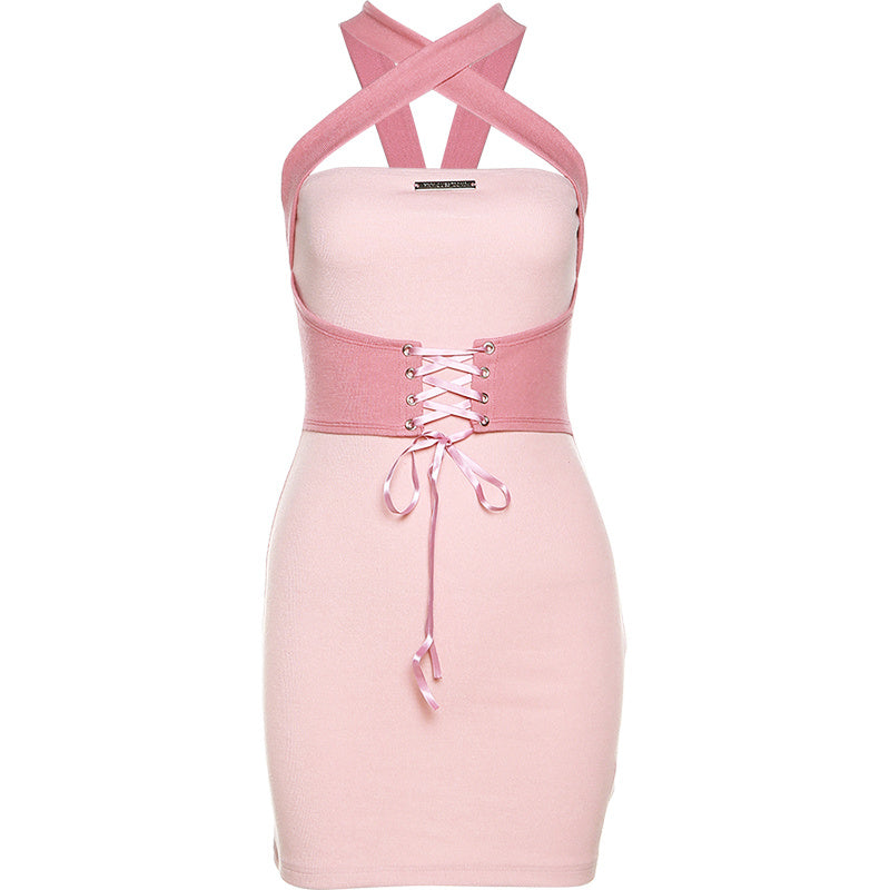 Dresses For Women Show Thin Waist Tie - Onouthati