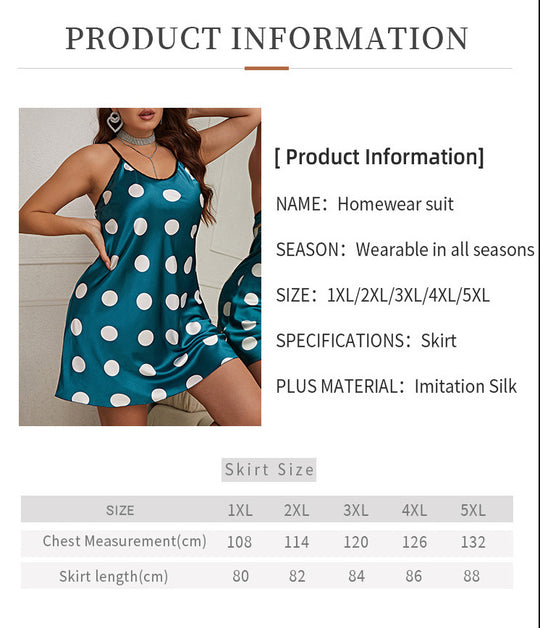 Polka Dot Pajamas Loose Homewear For Women - Onouthati