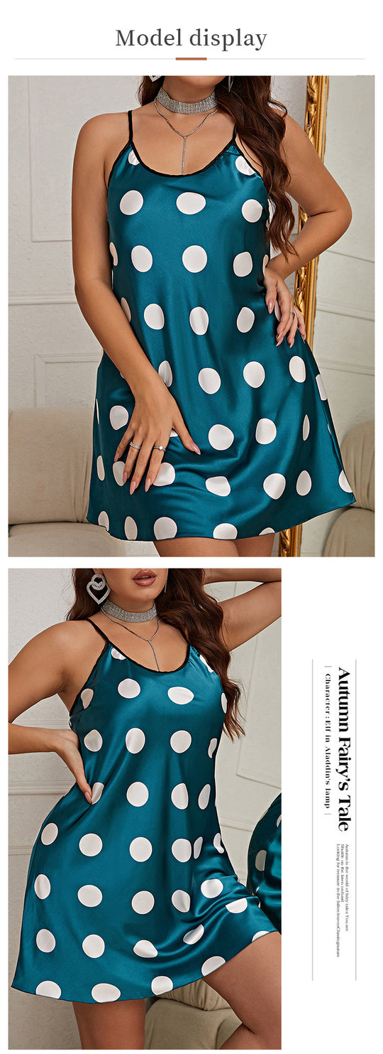 Polka Dot Pajamas Loose Homewear For Women - Onouthati