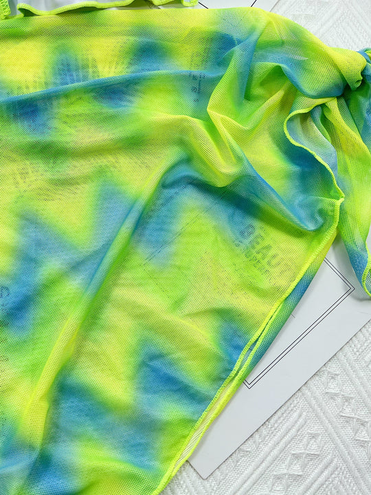 Bikini Tie Dyed Outer Single Swimsuit Bikini - Onouthati