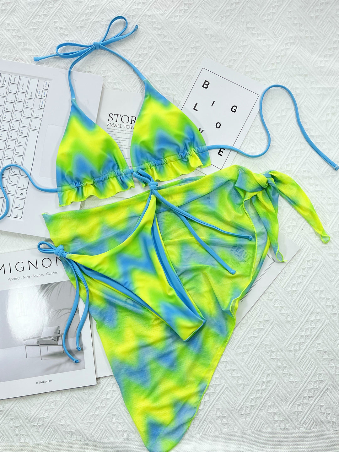 Bikini Tie Dyed Outer Single Swimsuit Bikini - Onouthati