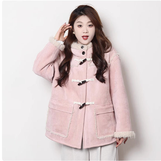 Maillard Short And Long Suede Faux Fur Plush Coat - Onouthati