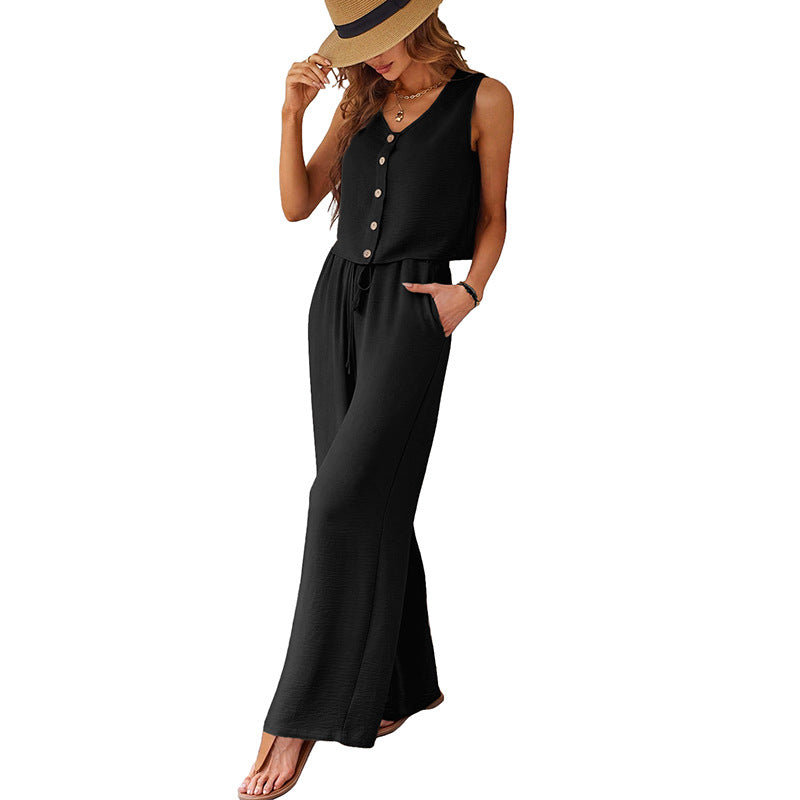 Fashion Suit Female Sleeveless Two-piece Suit - Onouthati