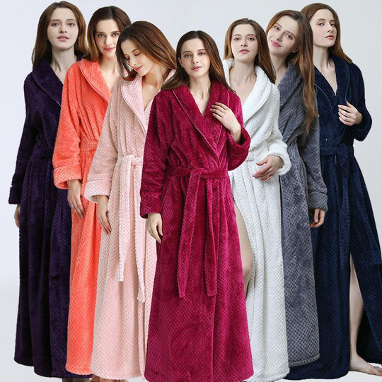 Gown Women Winter Warm Bathrobe Pajamas - Onouthati