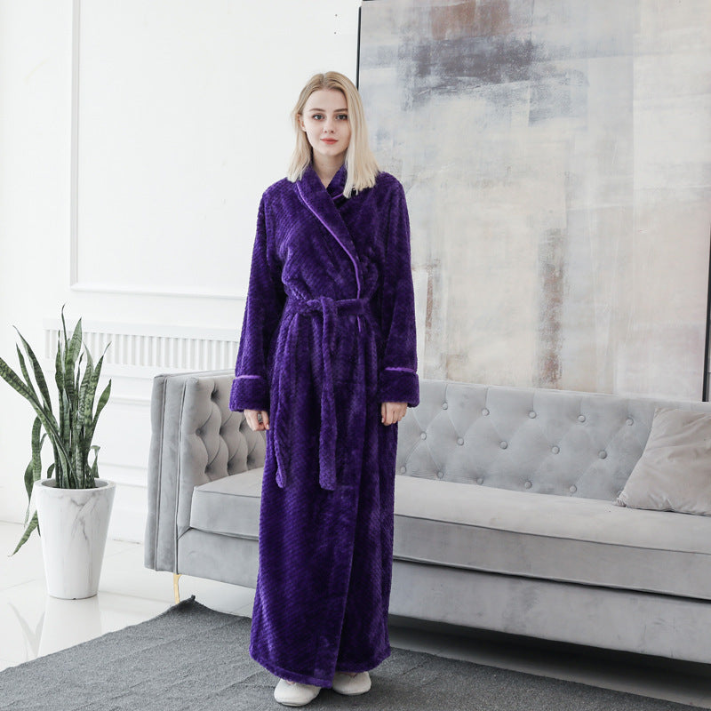 Gown Women Winter Warm Bathrobe Pajamas - Onouthati