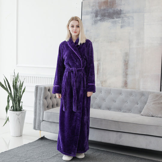 Gown Women Winter Warm Bathrobe Pajamas - Onouthati
