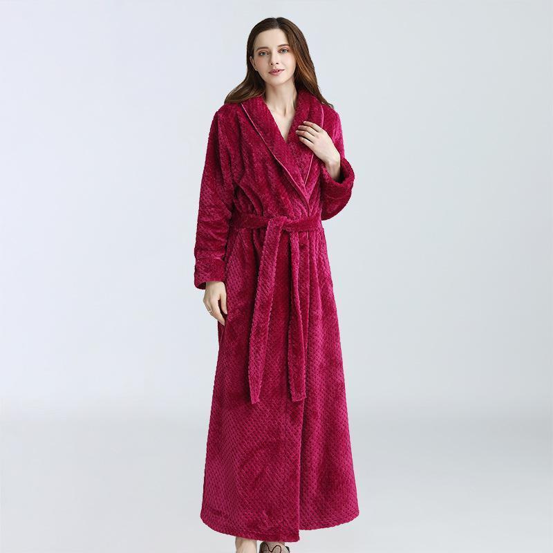 Gown Women Winter Warm Bathrobe Pajamas - Onouthati
