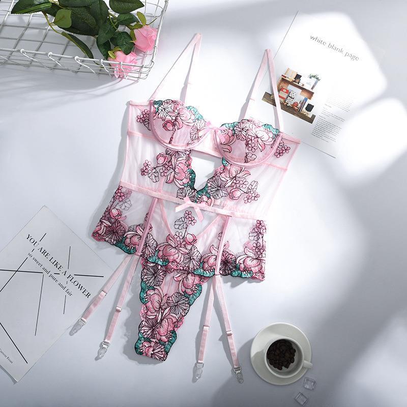 Women's Fashion Temperament Lace Mesh Bodysuit - Onouthati