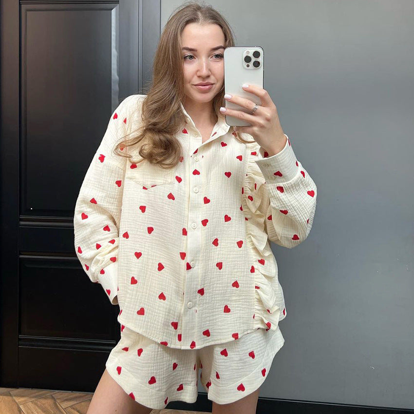Top Shorts Two-piece Pajamas Women - Onouthati