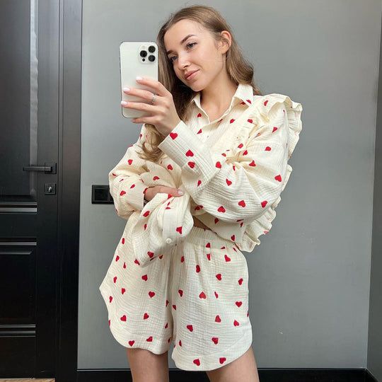 Top Shorts Two-piece Pajamas Women - Onouthati
