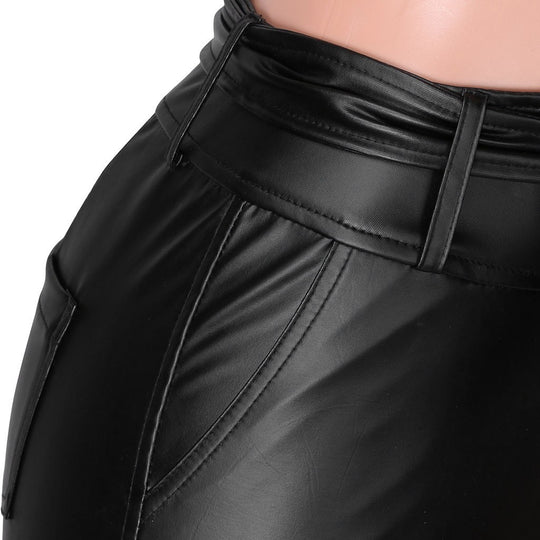 Tight pu leather leggings - Onouthati