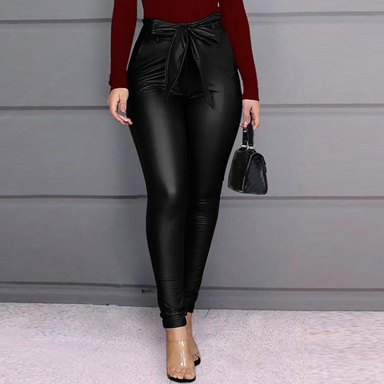 Tight pu leather leggings - Onouthati