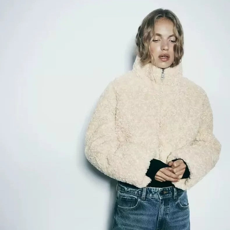 Fleece Short Cotton Jacket Jacket Coat - Onouthati