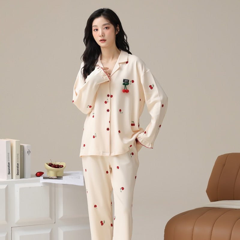 Fashion Personalized Double-sided Cotton Pajamas For Women - Onouthati