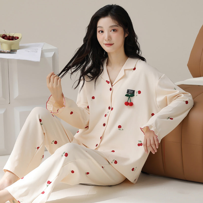 Fashion Personalized Double-sided Cotton Pajamas For Women - Onouthati