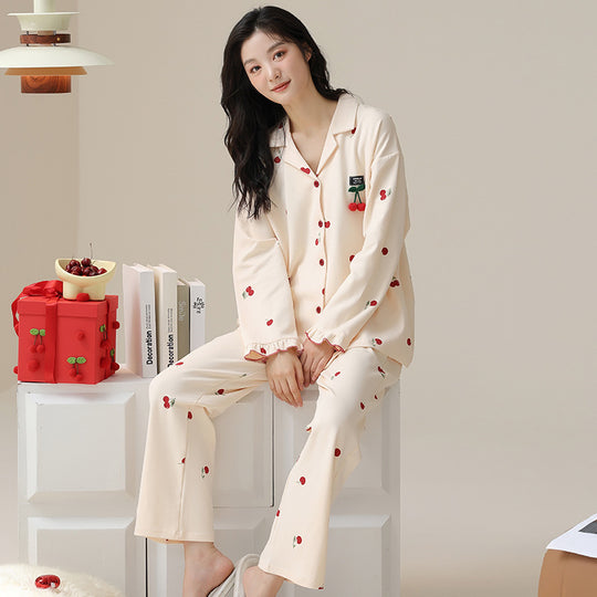 Fashion Personalized Double-sided Cotton Pajamas For Women - Onouthati
