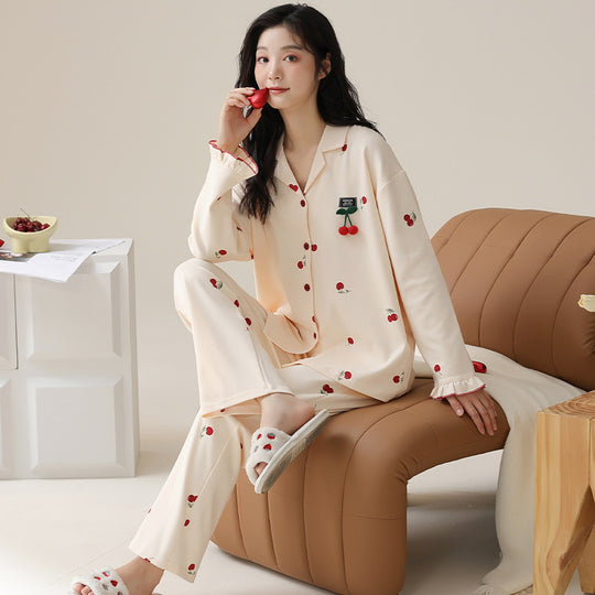Fashion Personalized Double-sided Cotton Pajamas For Women - Onouthati